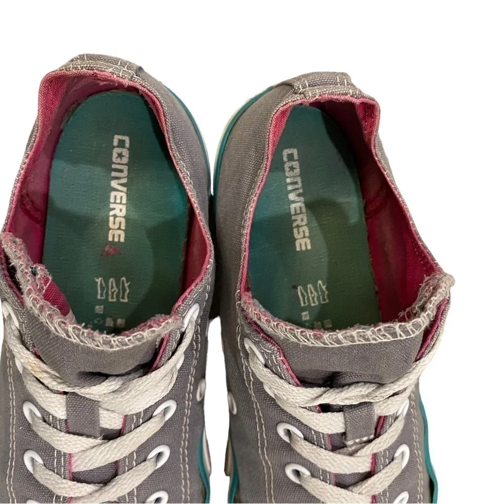 Converse Chuck Taylor All Star Girls Athletic Shoe Gray Size 5